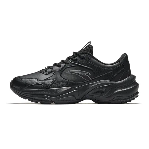Anta Millennial Generation Slip Resistant, Abrasion Resistant, Breathable Low top Casual Shoes Men's Basic Black