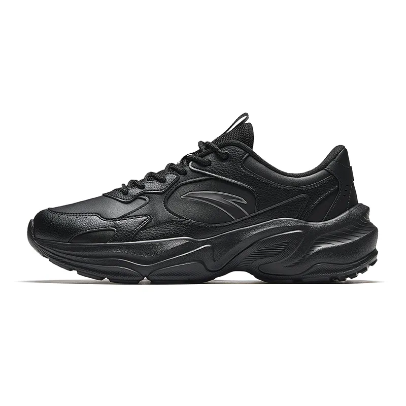 Anta Millennial Generation Slip Resistant, Abrasion Resistant, Breathable Low top Casual Shoes Men's Basic Black