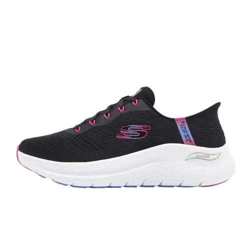Skechers Low top Casual Shoes Women's Black Pink