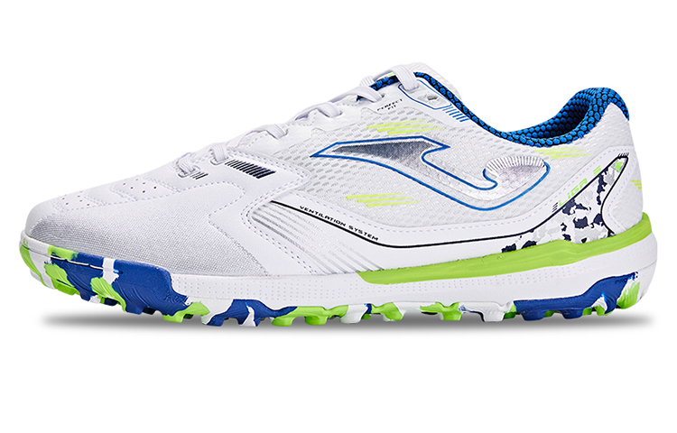 Joma Cushioning, Wear Resistant Soccer Shoes Men’s White Green