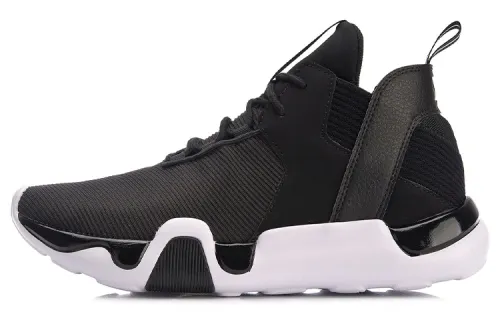 Li Ning Sammy Casual Shoes Unisex Mid Top Black/White