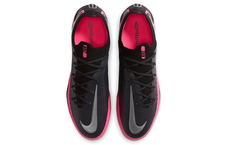Футбольные бутсы Nike Phantom GT Elite AG-Pro (черно-розовые) — фото 4