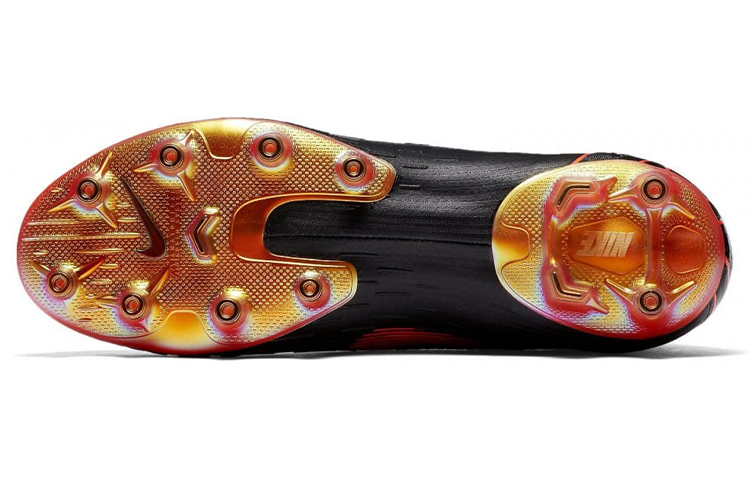 Мужские бутсы Nike Mercurial Superfly 6 360 Elite AG Pro (черно-оранжевые) — фото 6