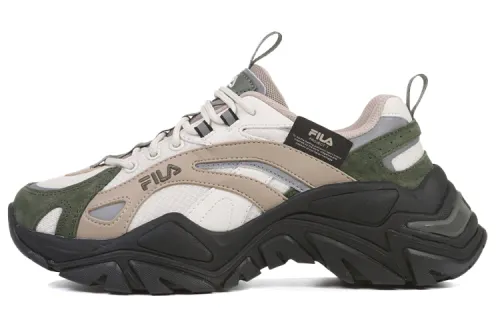 FILA Interation Light Textile, Synthetic Leather Low top Casual Shoes Unisex White Black Green