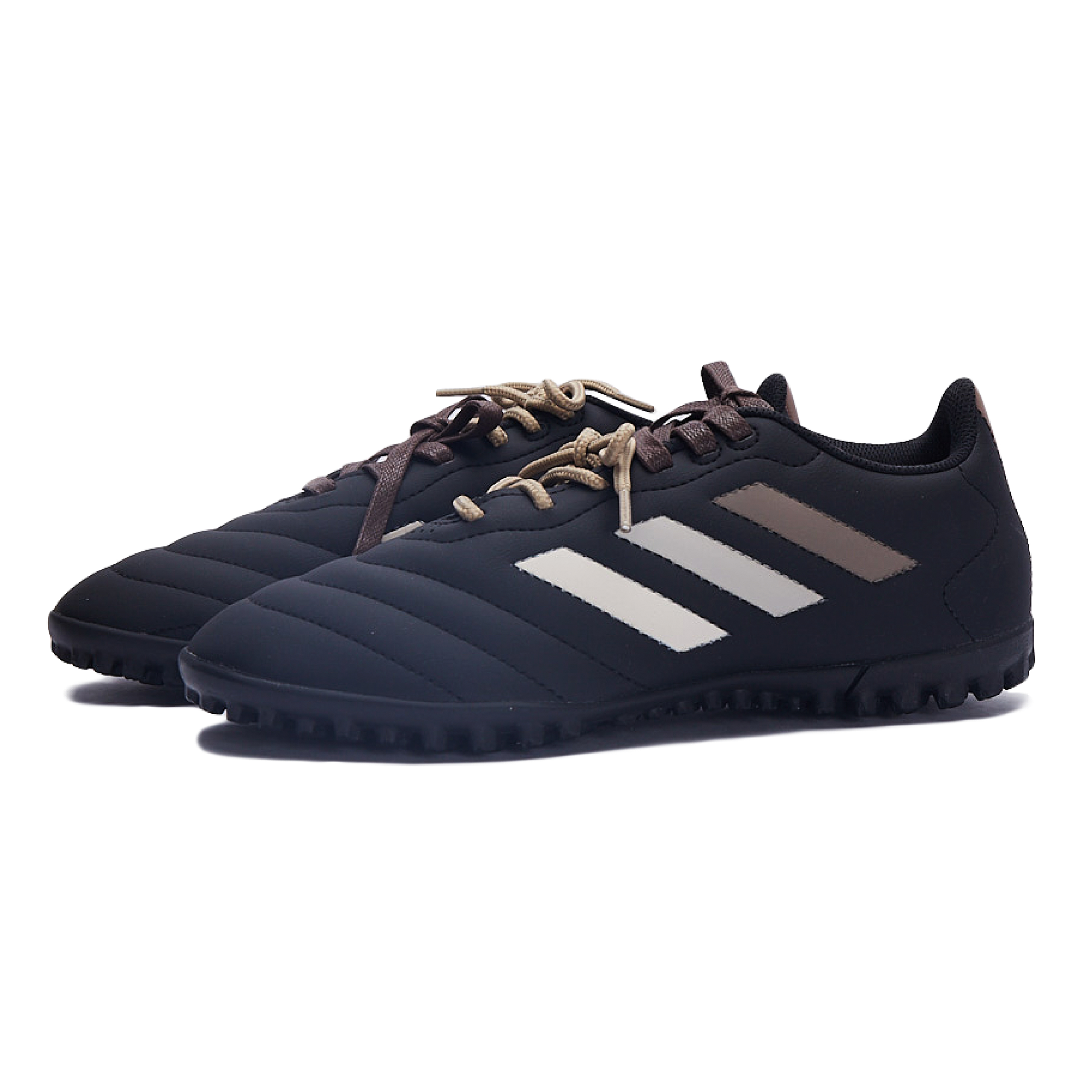 Adidas GOLETTO 8 TF Turf Abrasion Resistant Abrasion Resistant Soccer Shoes Unisex Black Brown