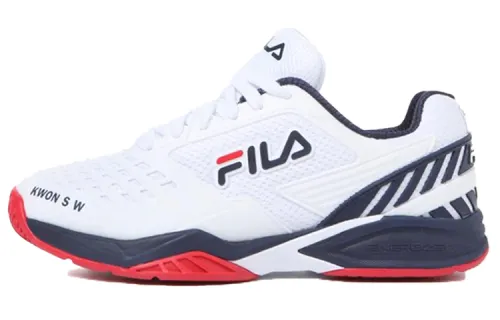 Kwon Soon Woo x FILA Axilus 2 Abrasion Resistant Breathable Low top Sports Casual Shoes Unisex White Blue Korean Style