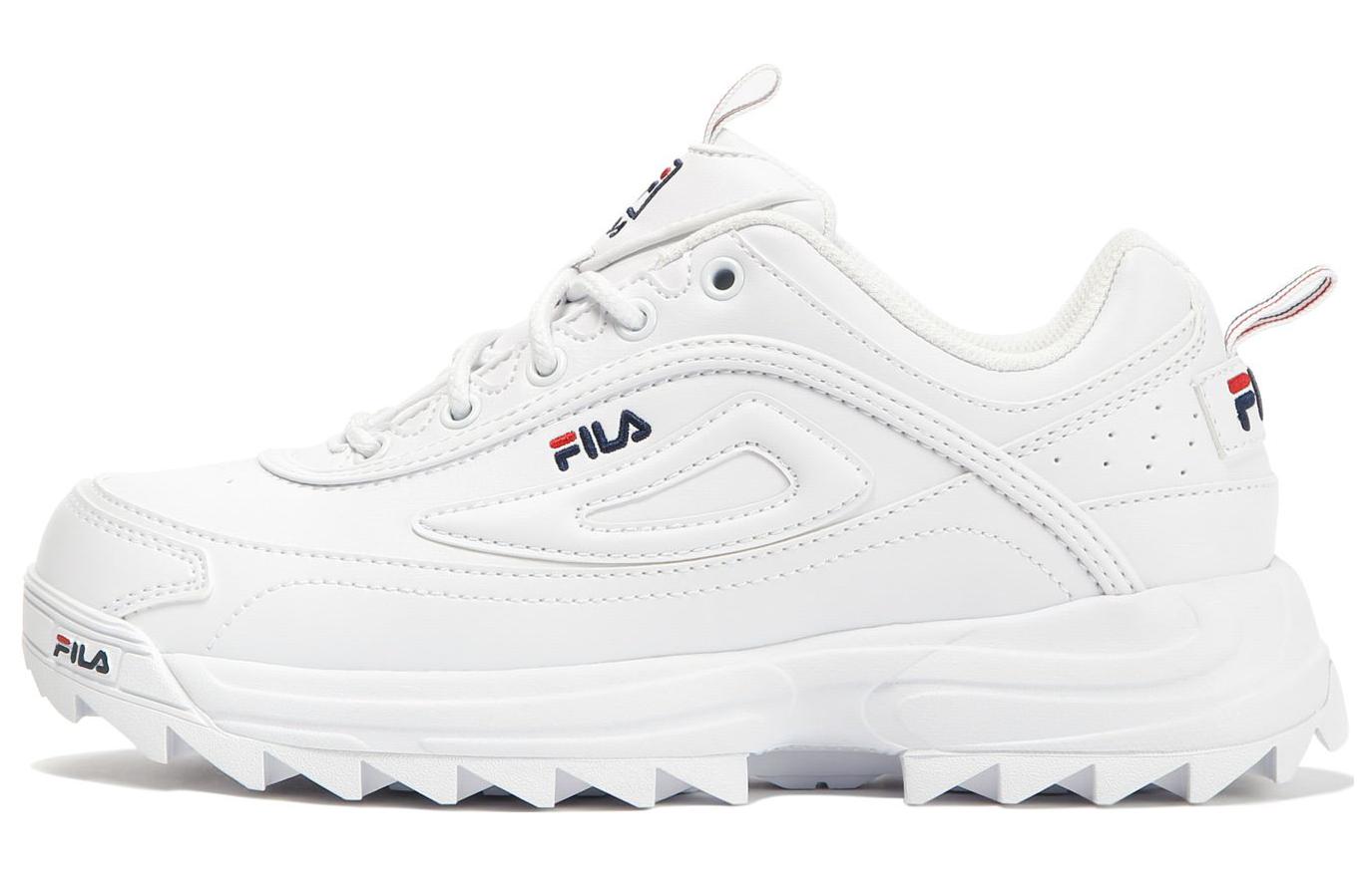 FILA Distorter Premium Abrasion Resistant Cushioning Low top Casual Shoes Women's White