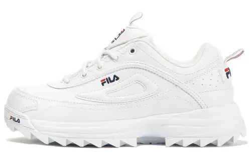FILA Distorter Premium Abrasion Resistant Cushioning Low top Casual Shoes Women's White