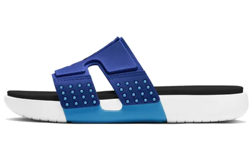 Jordan Hydro 8 Slip Resistant Rubber Sole Slip Resistant Slide Slippers Unisex Blue Black White
