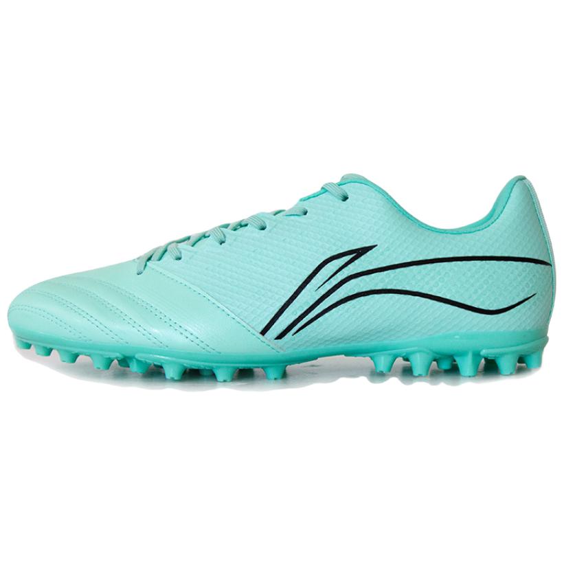 Li Ning AG Artificial Ground Synthetic Leather Soccer Shoes Men’s Ice Green