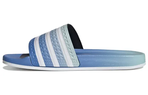 Adidas Originals Adilette Slides Blue White Slippers 'Blue White' Women's