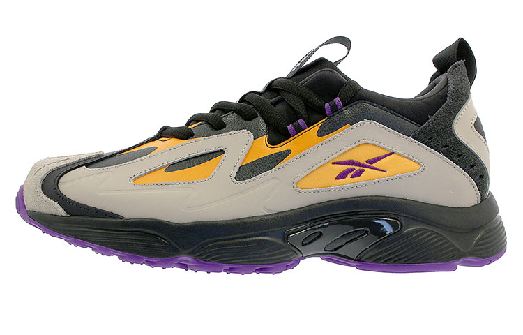 Reebok DMX Series 1200 Low top Casual Shoes Men's Yellow/Gray/Black/Purple