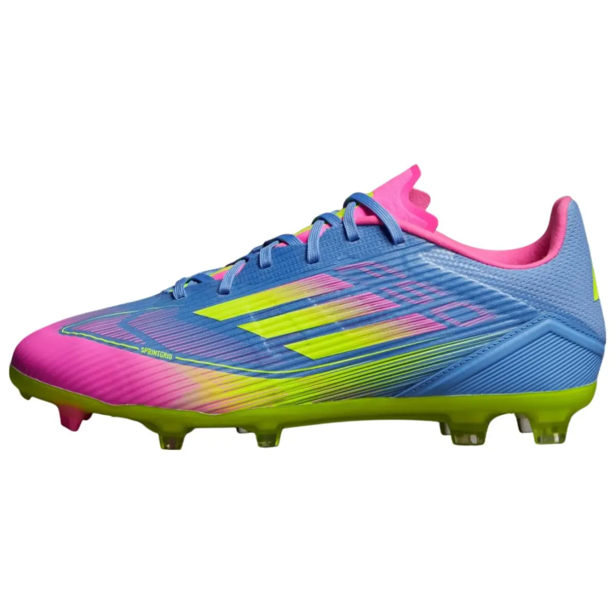 Adidas F50 League Soccer Shoes Unisex Blue Yellow