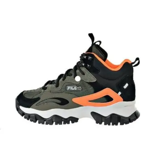 FILA Ray Tracer Cushioning Abrasion Resistant Cushioning, Wear Resistant Low top Casual Shoes Men's Green Black