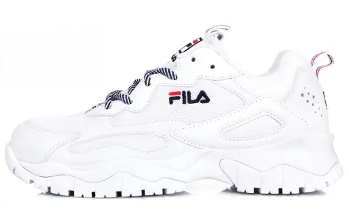 FILA Ray Tracer Breathable Low top Casual Shoes Unisex White Korean Style