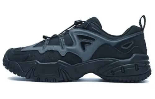 FILA FUSION KRIPTONITE Cushioning Abrasion Resistant Lightweight Low top Casual Shoes Men's Black Gray