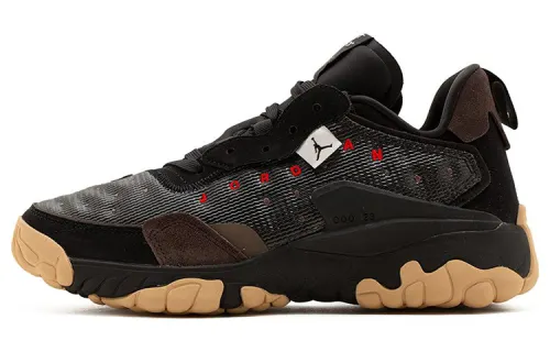 Jordan Delta 2 Deconstruction Cushioning Slip Resistant Abrasion Resistant Low top Casual Shoes Men's Black Brown