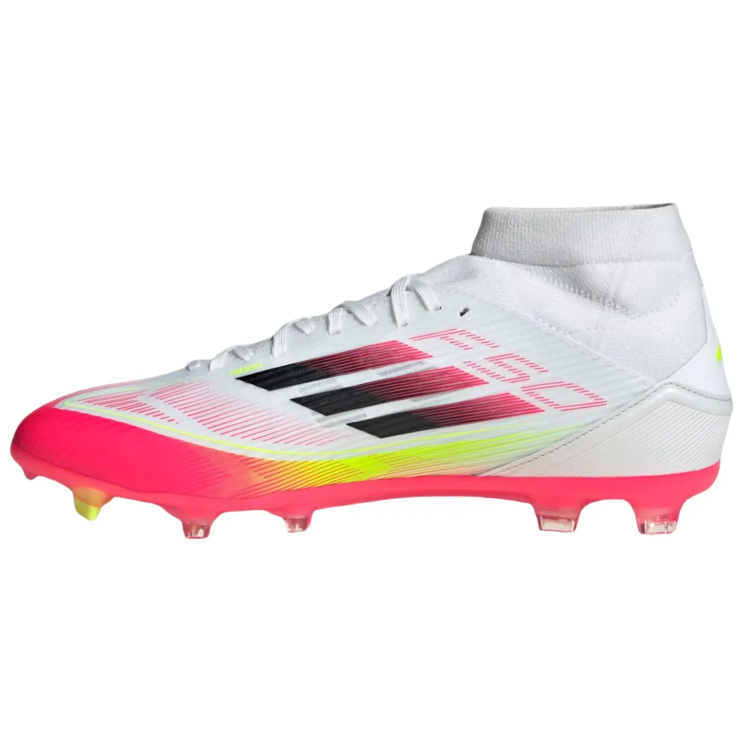 Adidas F50 League Soccer Shoes Unisex White Yellow Red
