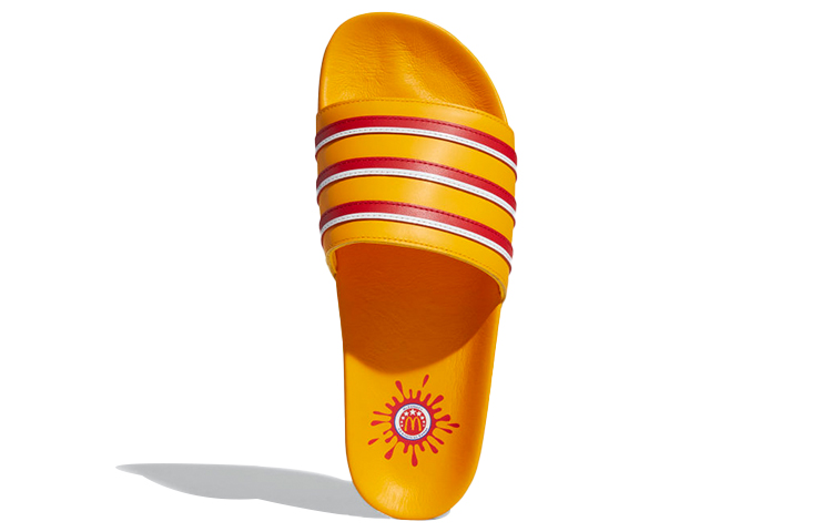 Шлепанцы adidas originals ADILETTE (желто-синие) — фото 5