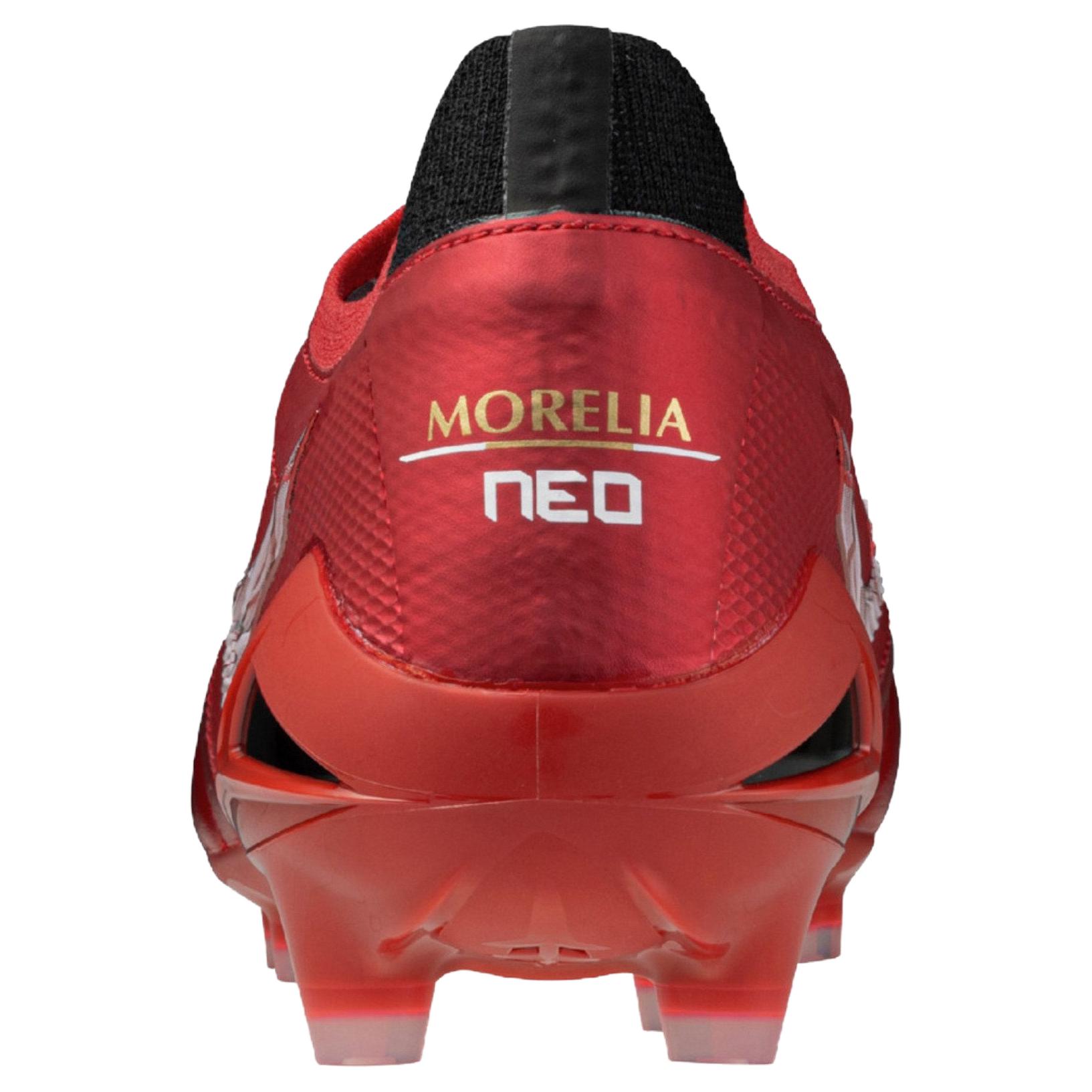 Mizuno Morelia Neo 4 Comfortable And Trendy Abrasion Resistant Soccer Shoes Unisex Red