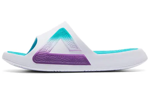 PEAK Slide Slippers Men's Big White Bright Green