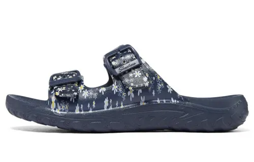 Skechers Foamies Rubber Sole Slippers Women's Blue White