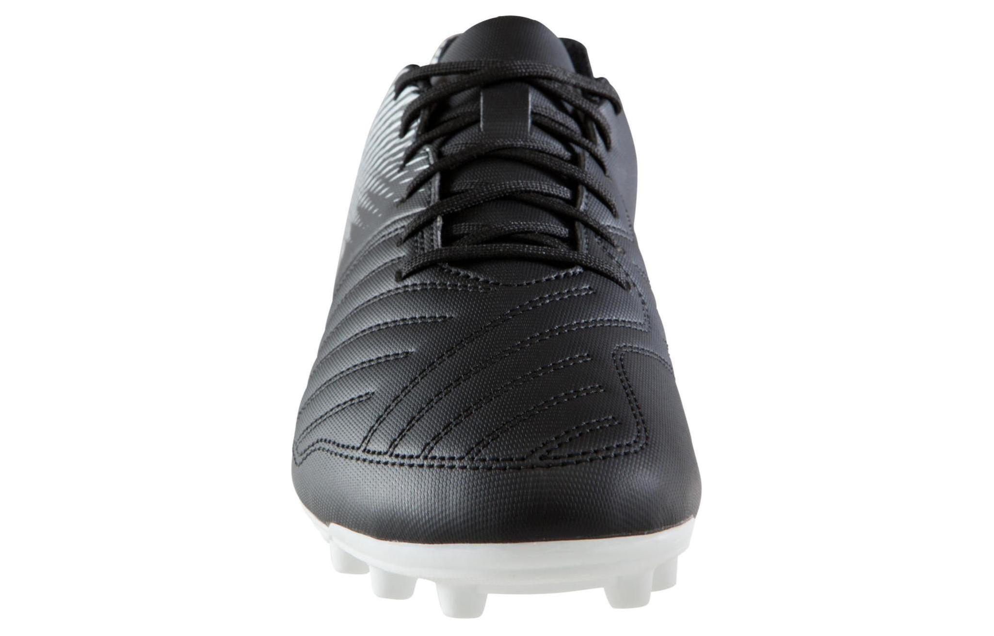 DECATHLON Agility100 Slip Resistant Abrasion Resistant Slip Resistant Abrasion Resistant Soccer Shoes Men’s Black