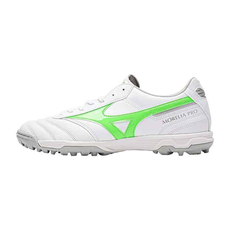 Mizuno MORELIA 2 TF Turf Cushioning Soccer Shoes Unisex White Green
