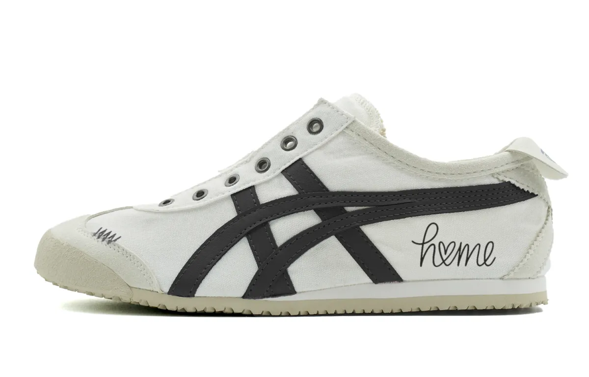 Onitsuka Tiger MEXICO 66 Slip On Adoring Cushioning Slip Resistant Low top Casual Shoes Unisex Black White