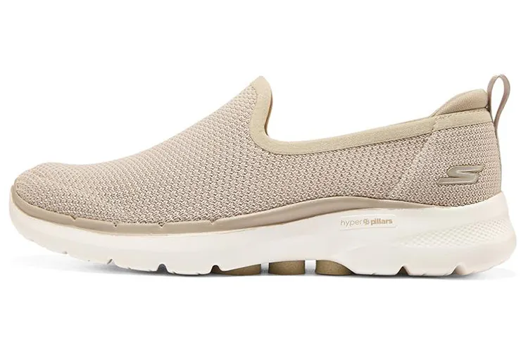 Skechers Go Walk 6 Fabric Breathable Low top Casual Shoes Women's Natural