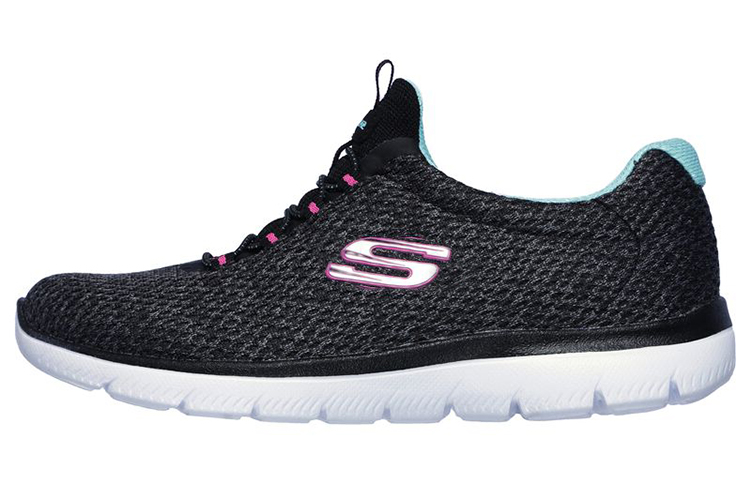Skechers Summits Casual Shoes Women's Low Top Black/Blue/Pink