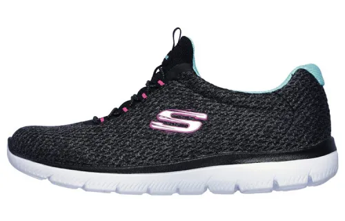 Skechers Summits Casual Shoes Women's Low Top Black/Blue/Pink