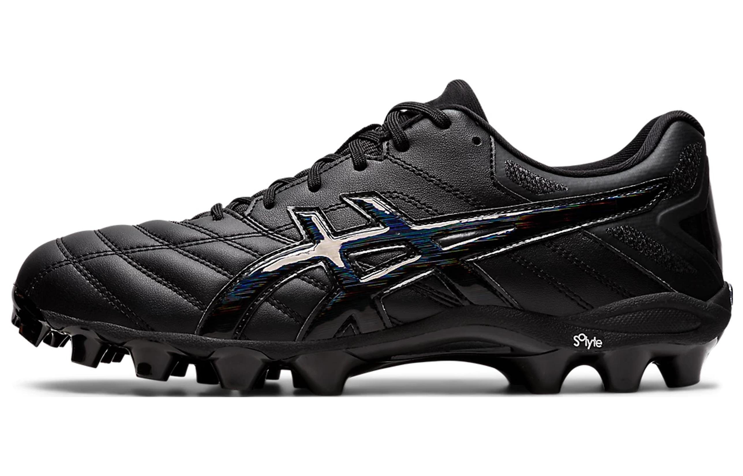 Asics Gel Lethal 19 Abrasion Resistant Breathable Soccer Shoes Black