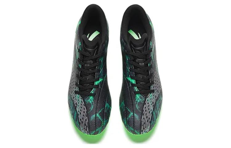 Anta MG Multi Ground Natural Grass Slip Resistant Soccer Shoes Men’s Black Green