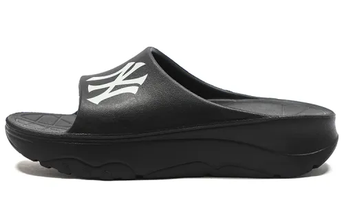 MLB Slipper New York Yankees Rubber Sole Slip Resistant Slide Slippers Unisex Black
