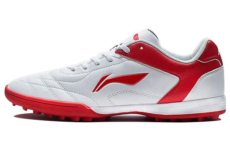 Li Ning Comfortable TF Turf Artificial Turf Synthetic Leather Cushioning Slip Resistant Abrasion Resistant Soccer Shoes