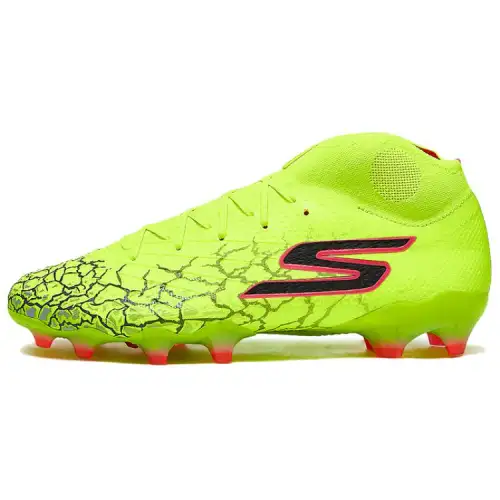 Skechers Artificial Turf Breathable Rebound Breathable And Resilient Soccer Shoes Men's Yellow Black
