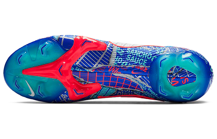 Мужские бутсы Nike Mercurial Superfly 7 13 Elite SE FG (сине-красный) — Синийкрасный — фото 6