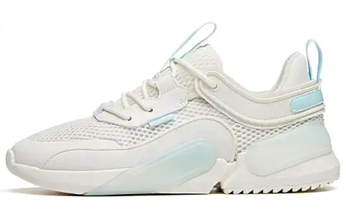 Anta Life Collection Cushioning Breathable Low top Casual Shoes Women's White Ice Glacier Blue