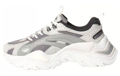 FILA Interation Light Abrasion Resistant Low top Casual Shoes Unisex White Gray