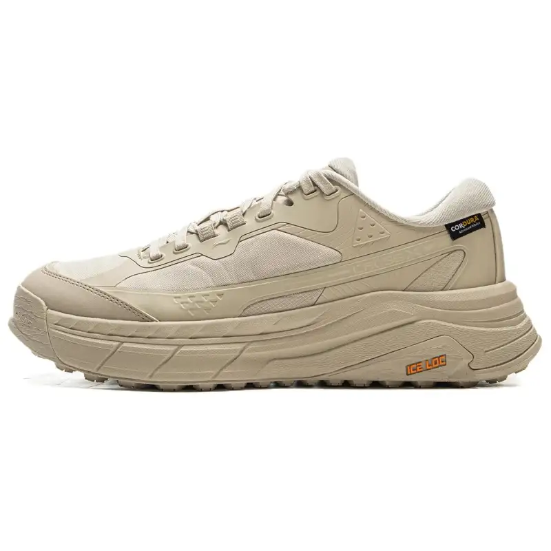 Li Ning Star Path 2 Cushioning, Wear Resistant Low top Casual Shoes Unisex Gray Yellow