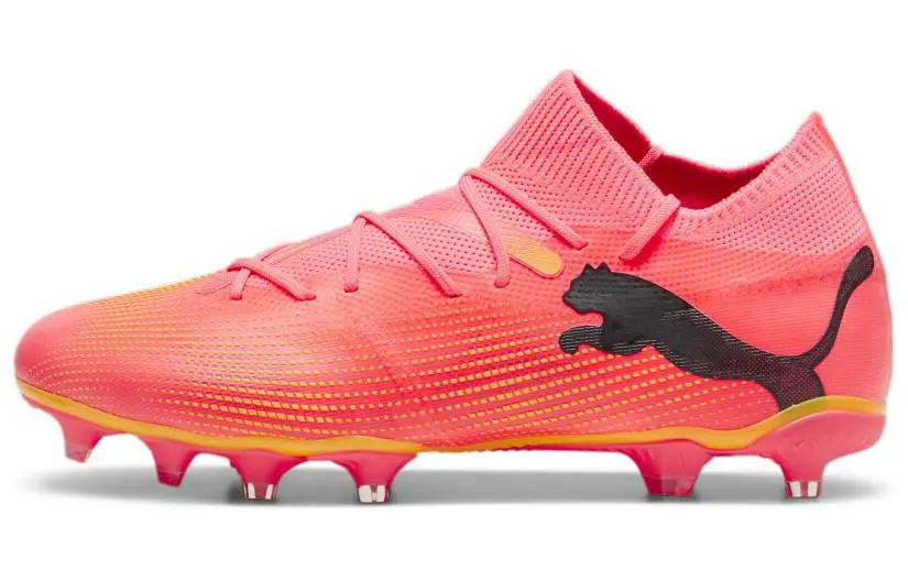 PUMA FUTURE 7 MATCH AG Artificial Ground FG Firm Ground Cushioning, Wear Resistant Soccer Shoes Men's Red