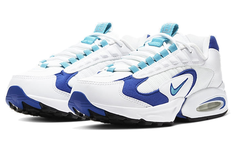Мужские кроссовки Nike Air Max Triax 96 (бело-голубые) — фото 3