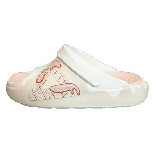 PEAK Statistic Sandals Slide Slippers Women's Ecru/Pink