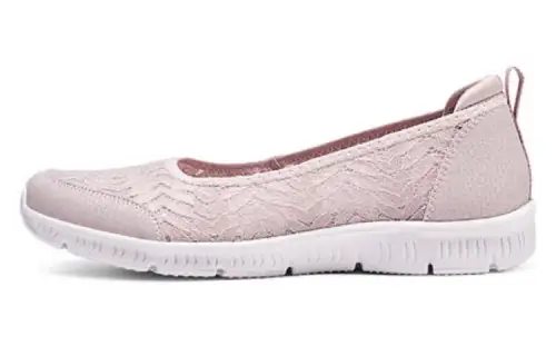 Skechers Be Cool Textile, Synthetic Leather Cushioning Abrasion Resistant Breathable Low top Casual Shoes Women's Pink