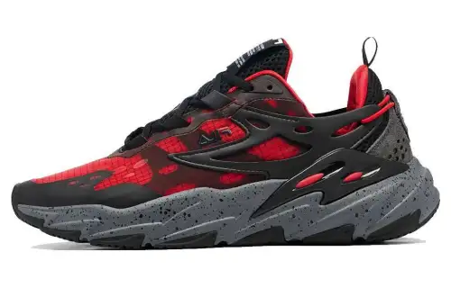 FILA Ray Tracer Comfortable Round Toe Mid top Casual Shoes Men's Red