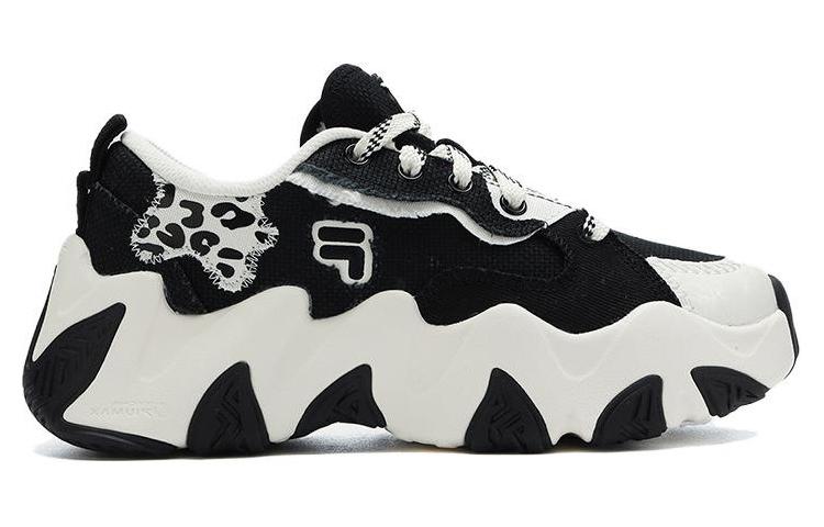 Женские кеды Fila FUSION STARFISH CANVAS Feile (черно-белые) — Чёрный / белый — фото 2