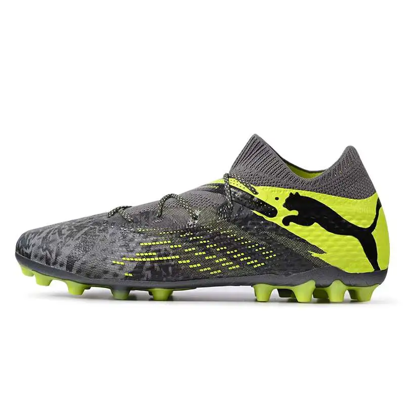 PUMA FUTURE 7 ULTIMATE MG Multi Ground Abrasion Resistant Soccer Shoes Men's Gray Green