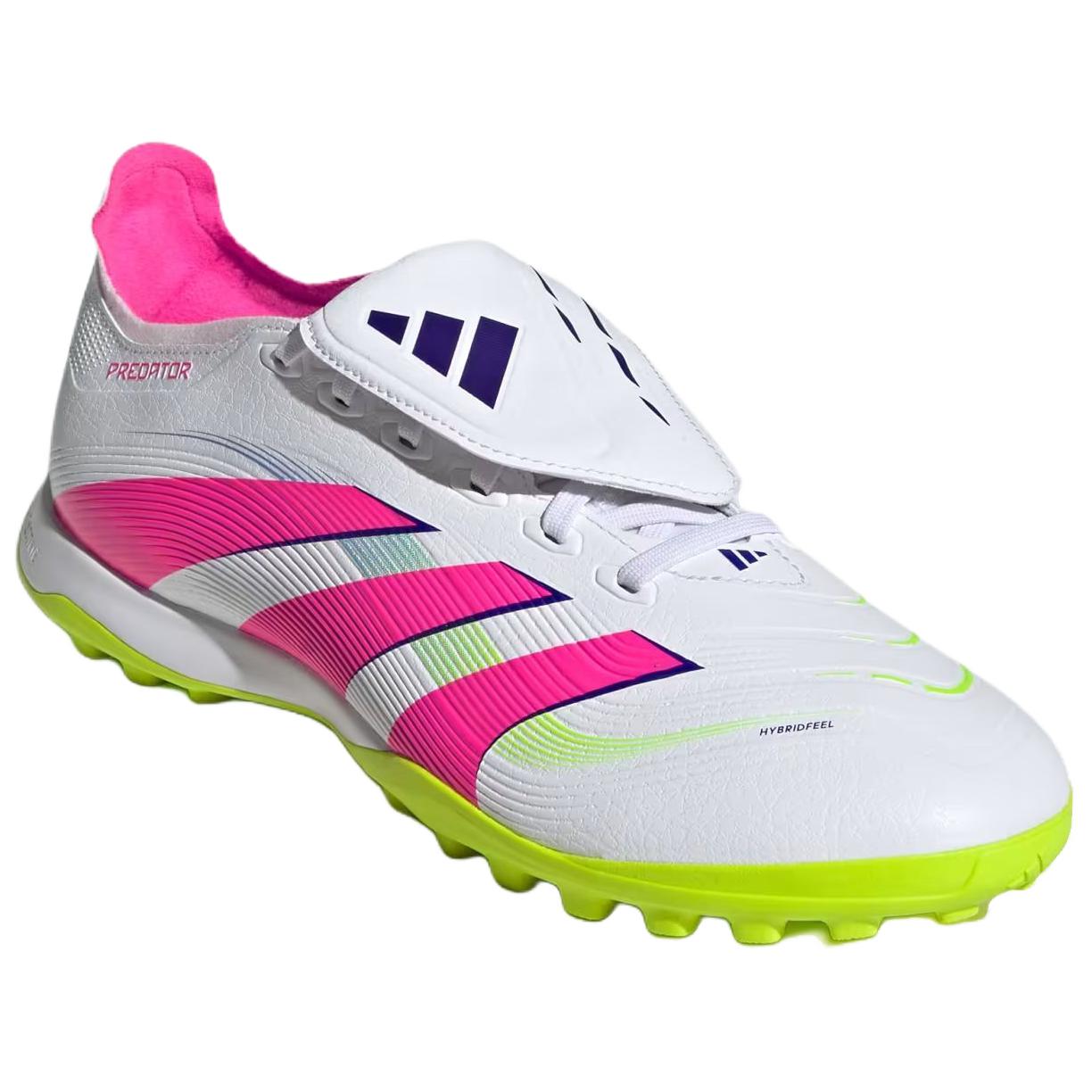 Adidas PREDATOR LEAGUE Slip Resistant Abrasion Resistant Soccer Shoes Unisex White Pink