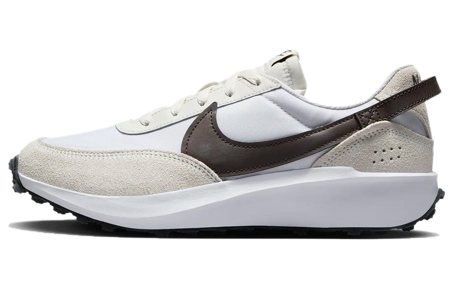 Nike Waffle Debut Cushioning Slip Resistant Abrasion Resistant Low top Casual Shoes Women's Ecru